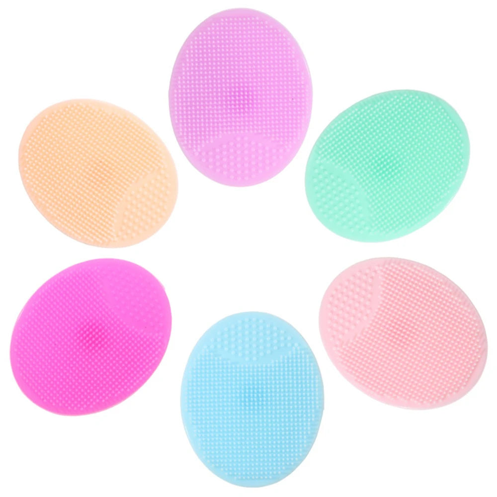Soft Silicone Face Cleansing Brush Wash Face Exfoliating Brush Deep Pore Cleanser Tool Baby Shampoo Massage Bath Cleaning