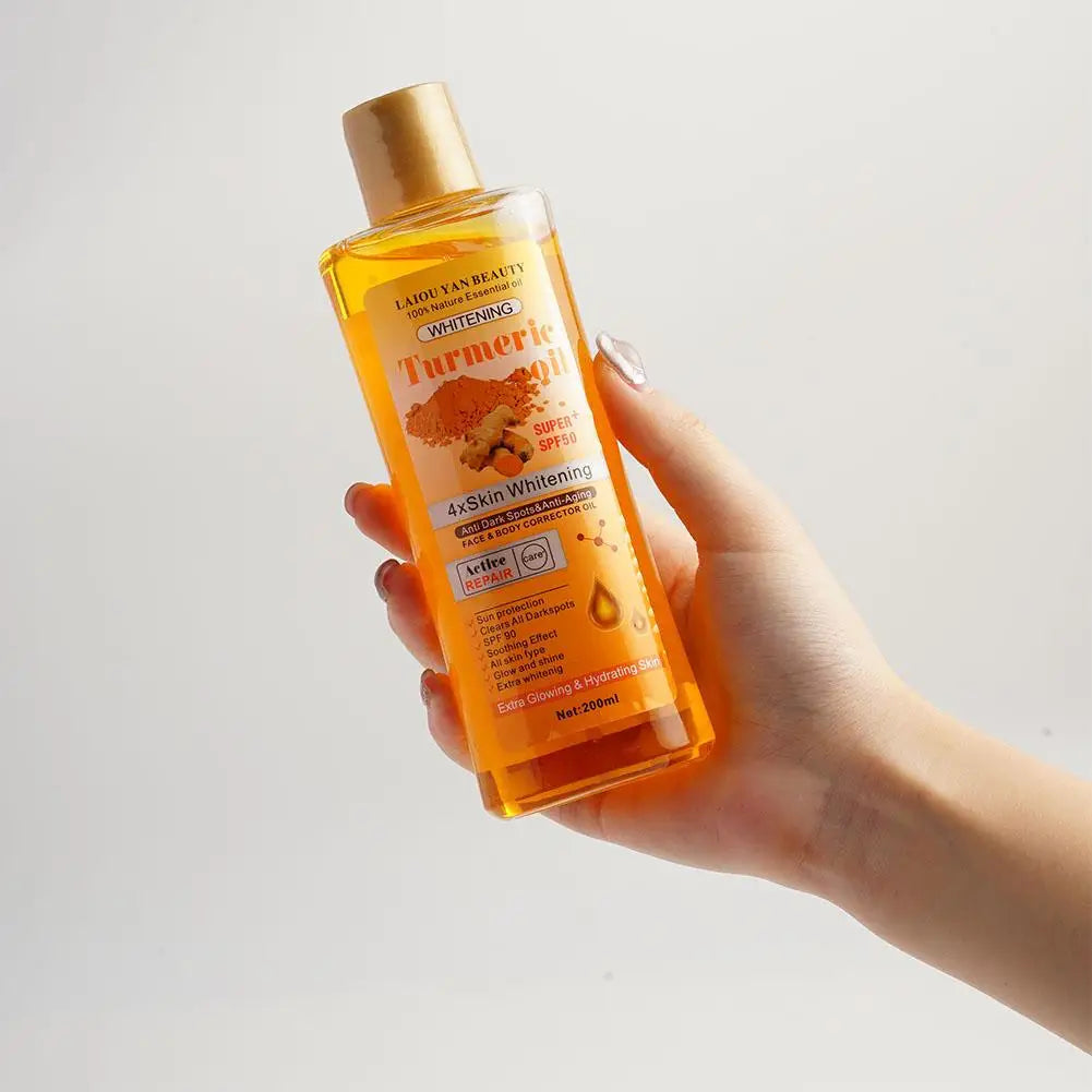200ml Turmeric Essential Oil For Face & Body Moisturizing And Hydrating Natural Oil Skin Care Smoothing Face Care