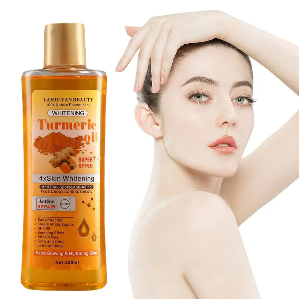 200ml Turmeric Essential Oil For Face & Body Moisturizing And Hydrating Natural Oil Skin Care Smoothing Face Care