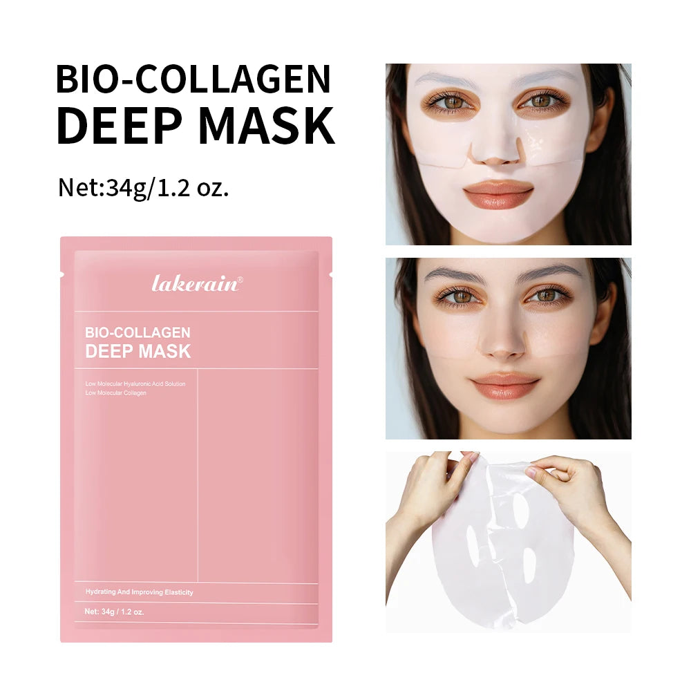 Korean Deep Collagen Mask Peel Off Mask Face Anti Wrinkle Lifting Skin Care Masks Bio Pack Night Wrapping Woman Overnight Skin