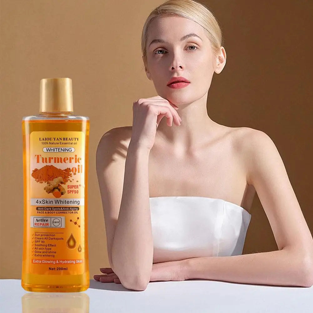 200ml Turmeric Essential Oil For Face & Body Moisturizing And Hydrating Natural Oil Skin Care Smoothing Face Care