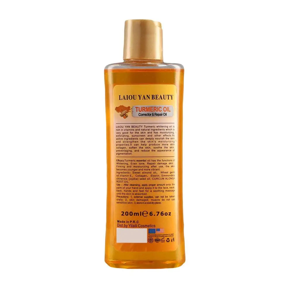 200ml Turmeric Essential Oil For Face & Body Moisturizing And Hydrating Natural Oil Skin Care Smoothing Face Care