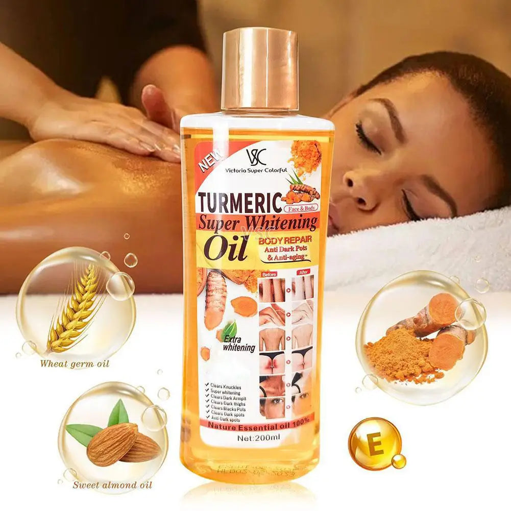 200ml Turmeric Essential Oil For Face & Body Moisturizing And Hydrating Natural Oil Skin Care Smoothing Face Care