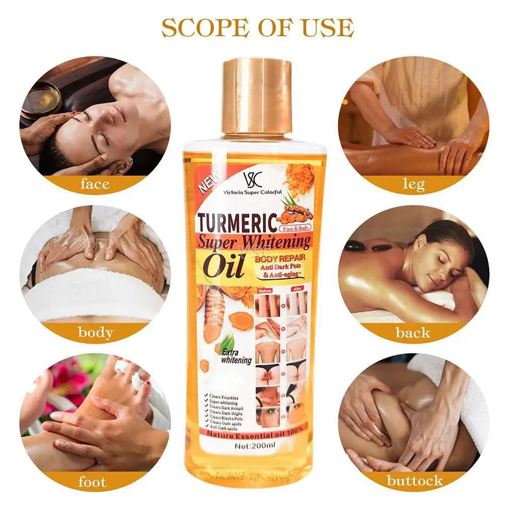200ml Turmeric Essential Oil For Face & Body Moisturizing And Hydrating Natural Oil Skin Care Smoothing Face Care