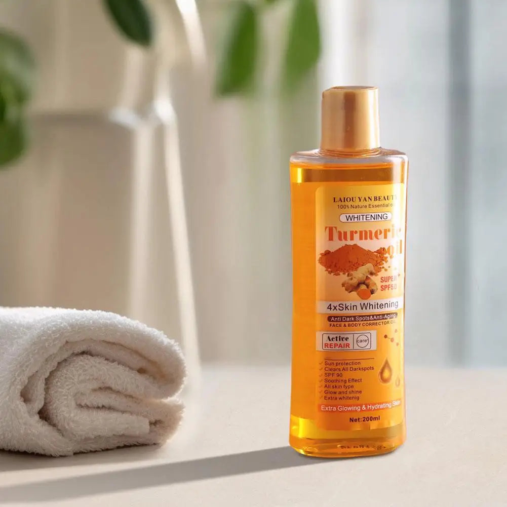 200ml Turmeric Essential Oil For Face & Body Moisturizing And Hydrating Natural Oil Skin Care Smoothing Face Care