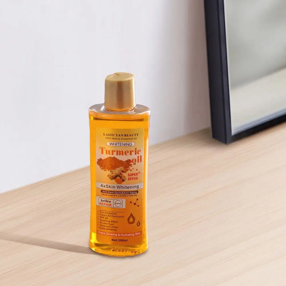 200ml Turmeric Essential Oil For Face & Body Moisturizing And Hydrating Natural Oil Skin Care Smoothing Face Care