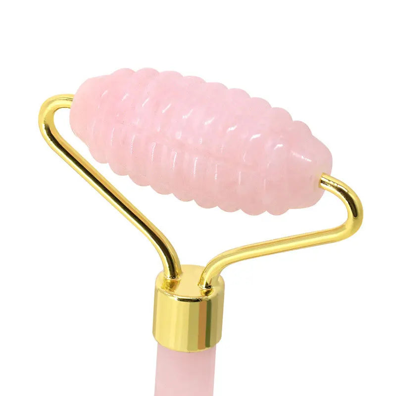 Rose Quartz Face Jade Roller Massagers Guasha Set Gua Sha Tools Natural Stone Gouache Scraper For Facial Massage Beauty Tool