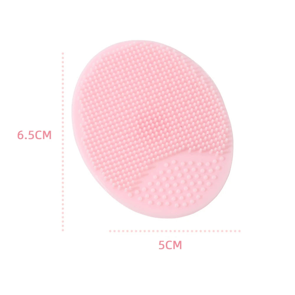 Soft Silicone Face Cleansing Brush Wash Face Exfoliating Brush Deep Pore Cleanser Tool Baby Shampoo Massage Bath Cleaning