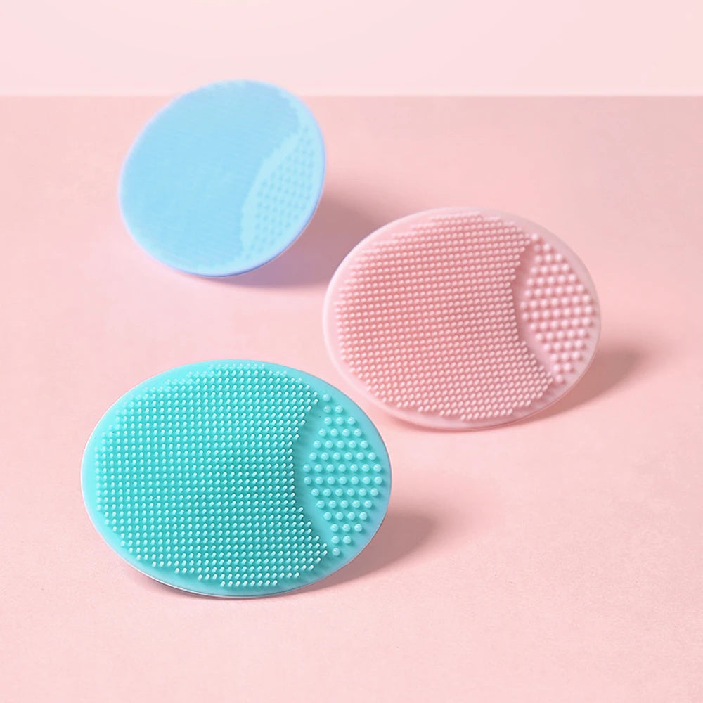 Soft Silicone Face Cleansing Brush Wash Face Exfoliating Brush Deep Pore Cleanser Tool Baby Shampoo Massage Bath Cleaning