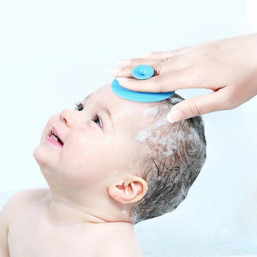 Soft Silicone Face Cleansing Brush Wash Face Exfoliating Brush Deep Pore Cleanser Tool Baby Shampoo Massage Bath Cleaning