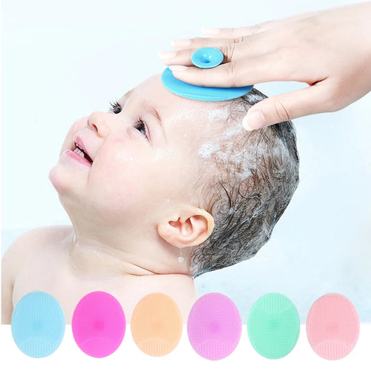 Soft Silicone Face Cleansing Brush Wash Face Exfoliating Brush Deep Pore Cleanser Tool Baby Shampoo Massage Bath Cleaning