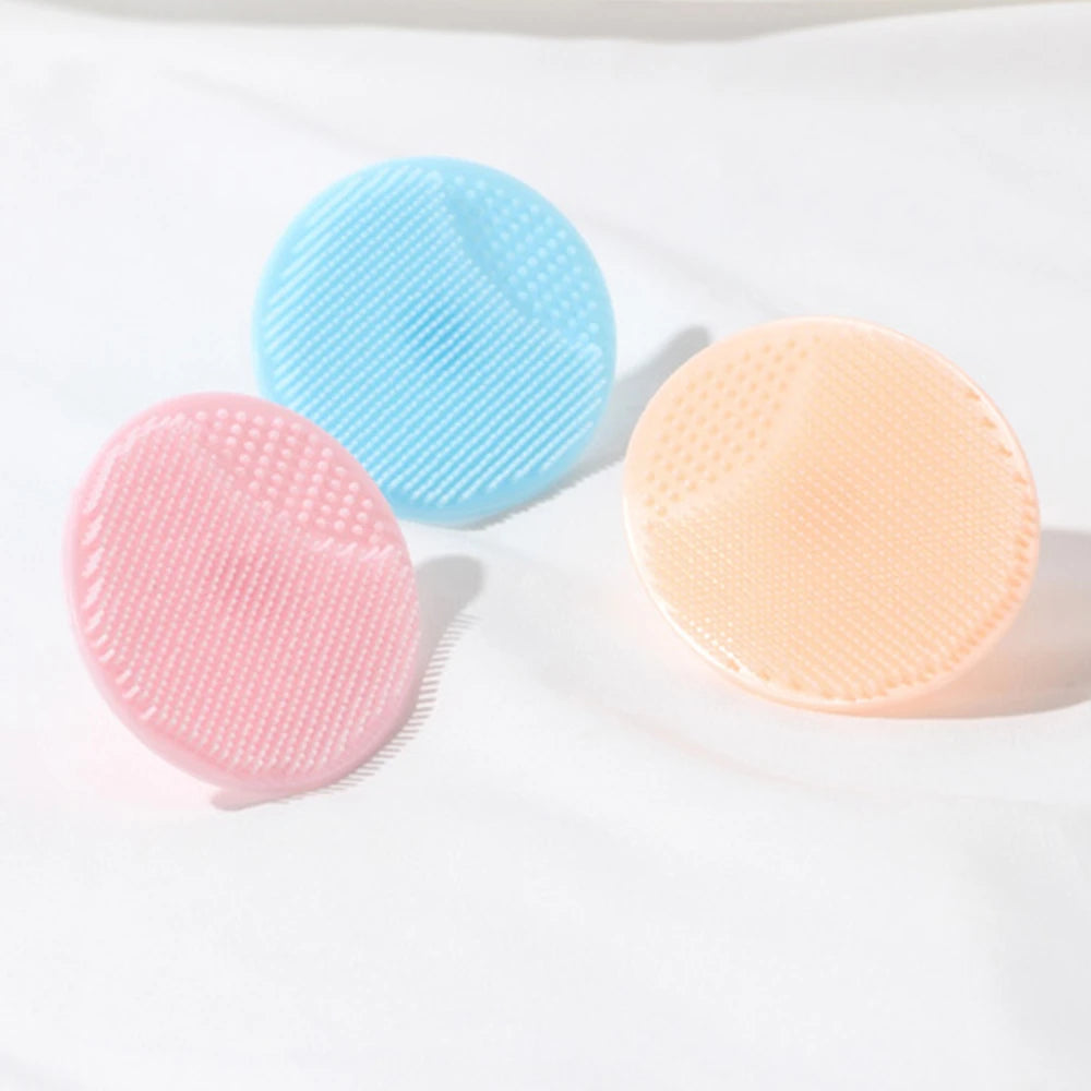 Soft Silicone Face Cleansing Brush Wash Face Exfoliating Brush Deep Pore Cleanser Tool Baby Shampoo Massage Bath Cleaning