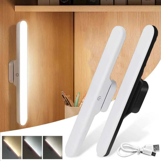 LED Mirror Front Makeup Light Eye Protection Reading Lamp Magnetic Touch Night Light for Dormitory Wardrobe Closet Lighting