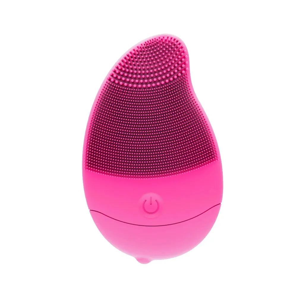 New Electric 6 Gears Massage Silicone Waterproof Facial Cleaning Brush Exfoliator Skin Care Face Mini Portable Sonic Vibration