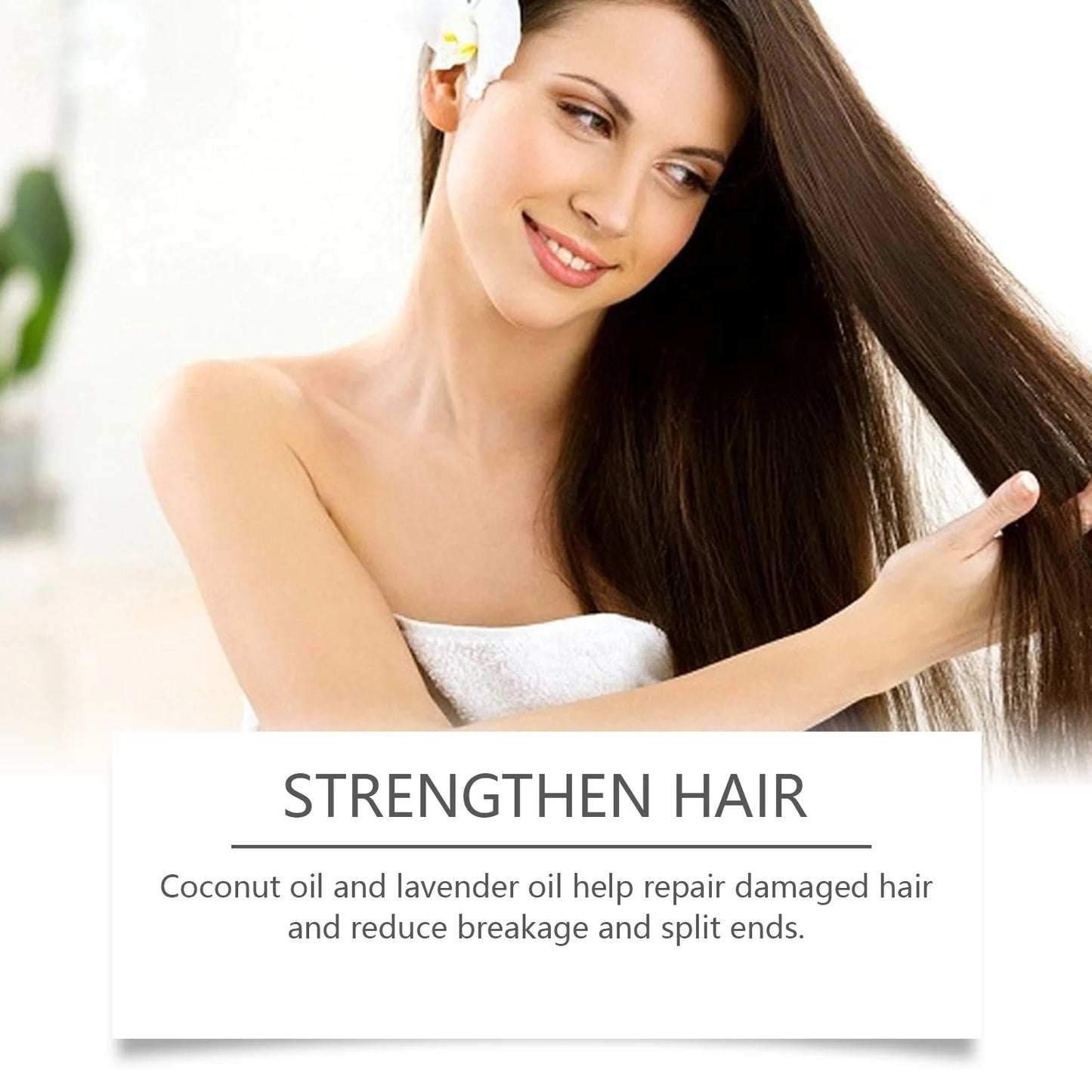 Coconut Hair Care Oil Natural Plant Essence Deeply Nourishe Hair Scalp Reduce Hair Breakage Improve Dryness Moisturize Hair Oil