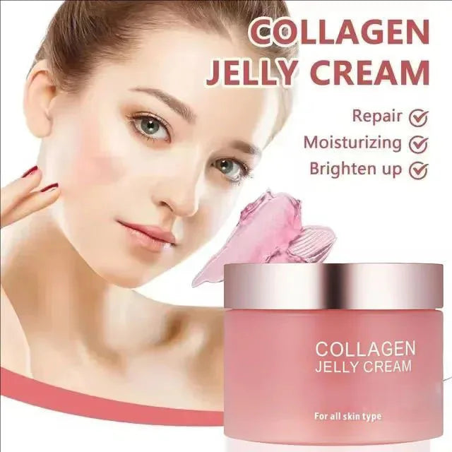Sakura Mask,Collagen Jelly Cream Niacinamide And Hydrolyzed Collagen Strengthen Skin Barrier Lasting Moisturizing Skin Face Care