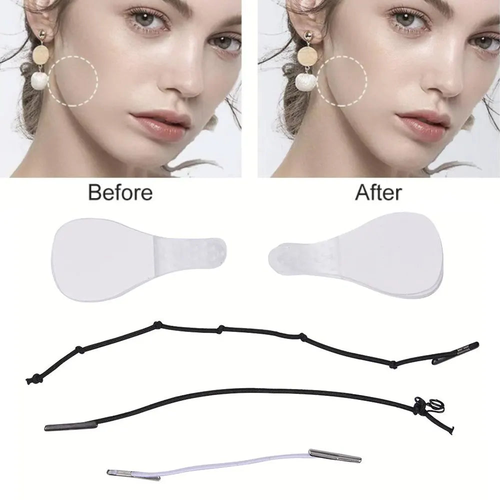 40Pcs Face Lift Tape Instant Invisible Face Lift Sticker Breathable Elastic Wrinkle Lifting Patch V-Line Face Makeup Lift Tools