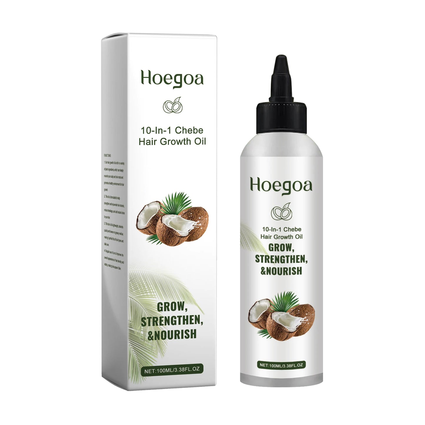 Coconut Hair Care Oil Natural Plant Essence Deeply Nourishe Hair Scalp Reduce Hair Breakage Improve Dryness Moisturize Hair Oil