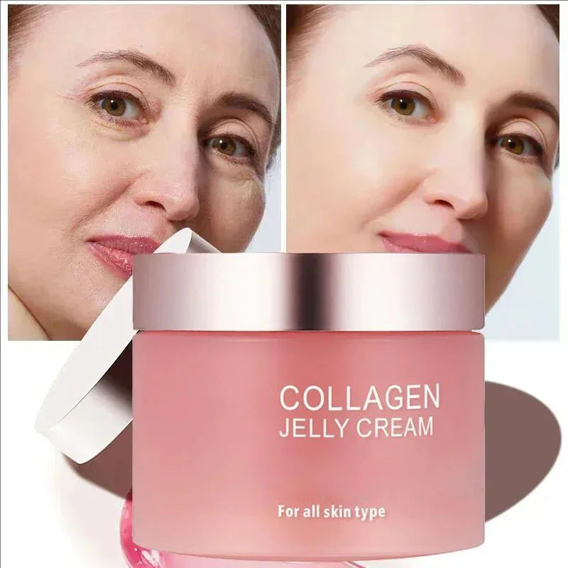 Sakura Mask,Collagen Jelly Cream Niacinamide And Hydrolyzed Collagen Strengthen Skin Barrier Lasting Moisturizing Skin Face Care