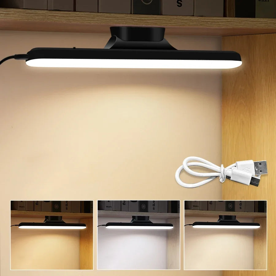 LED Mirror Front Makeup Light Eye Protection Reading Lamp Magnetic Touch Night Light for Dormitory Wardrobe Closet Lighting