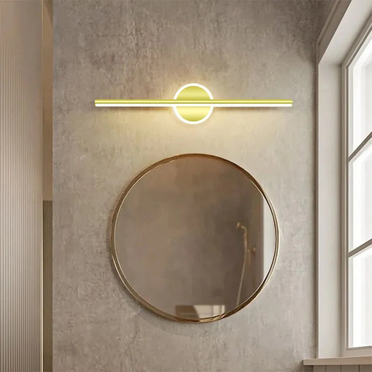 Modern LED Mirror Headlights With Simple Lines Wall Lamps For Indoor Bedrooms Living Rooms Kitchens Bathrooms Lighting Fixtures