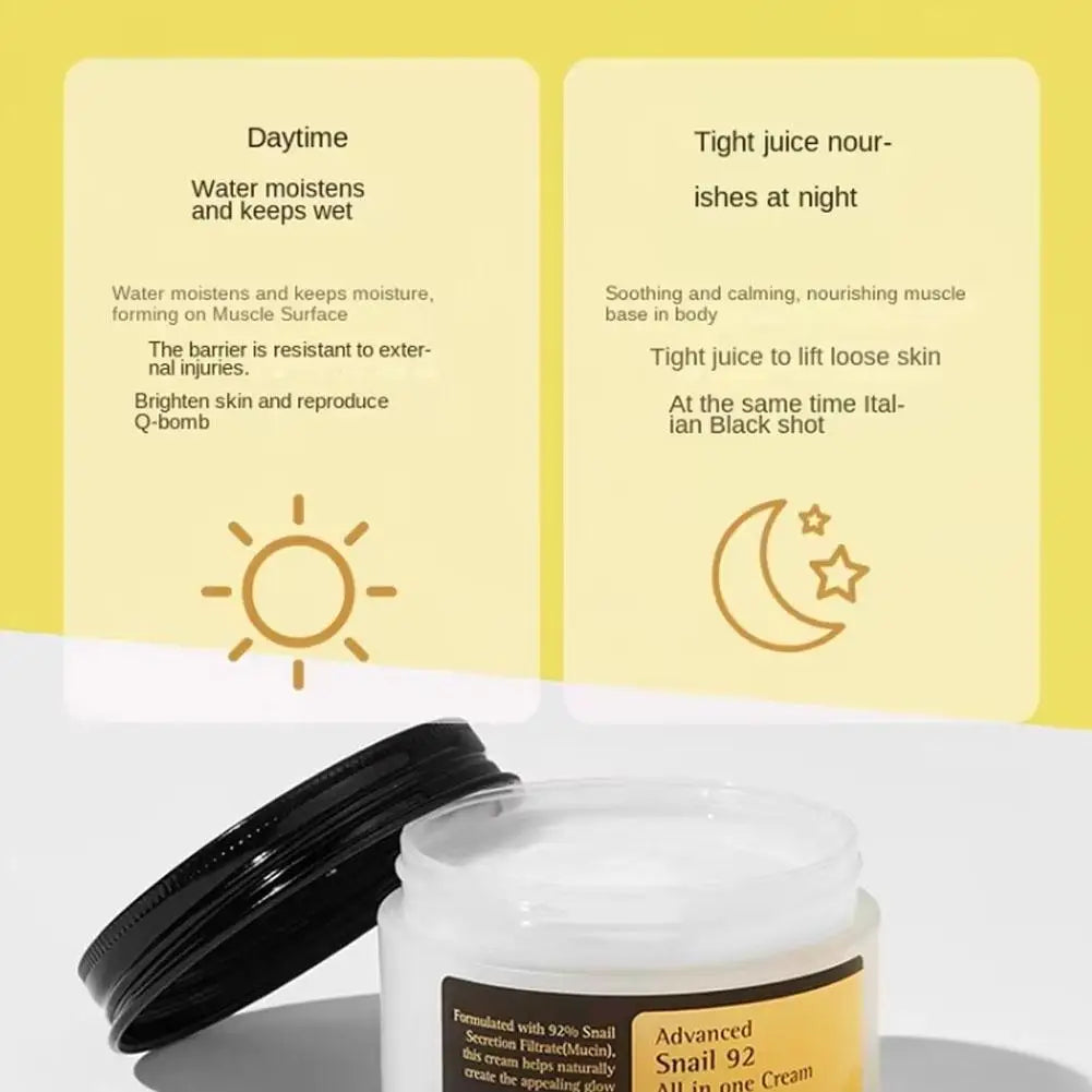 Advanced Snail Essence Skin Care Collagen 92 Face Cream Toner Cleanser SunScreen Sensitive skin Moisturizing Firming Smoothing
